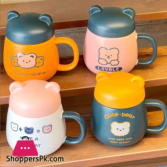 Ceramic Coffee and Milk Cup with Plastic Lid