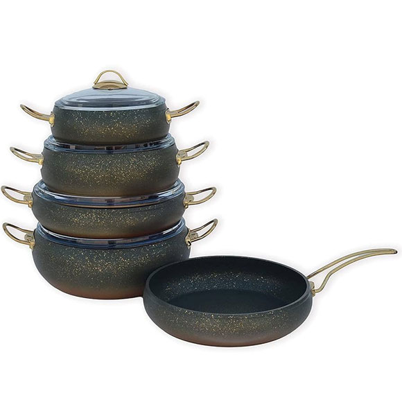 Germany UAKEEN GERMANY 9PCS GRANITE COOKWARE SET