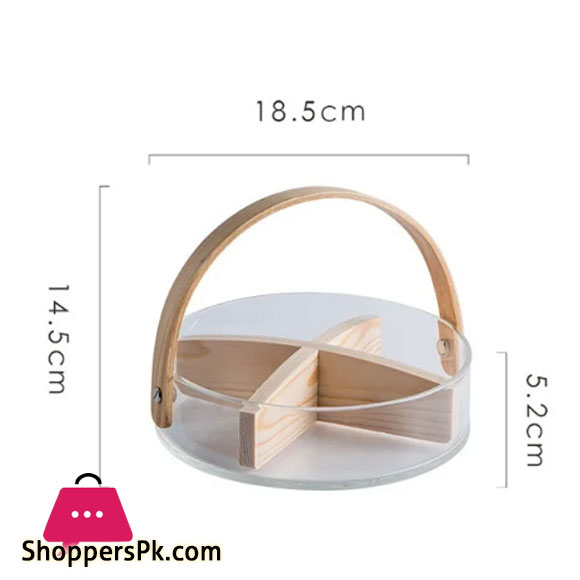 Handmade Glass Basket Food Storage Box Nordic Style Tableware Durable Dried Fruit Snack Dish Plate Home Kitchen Accessories