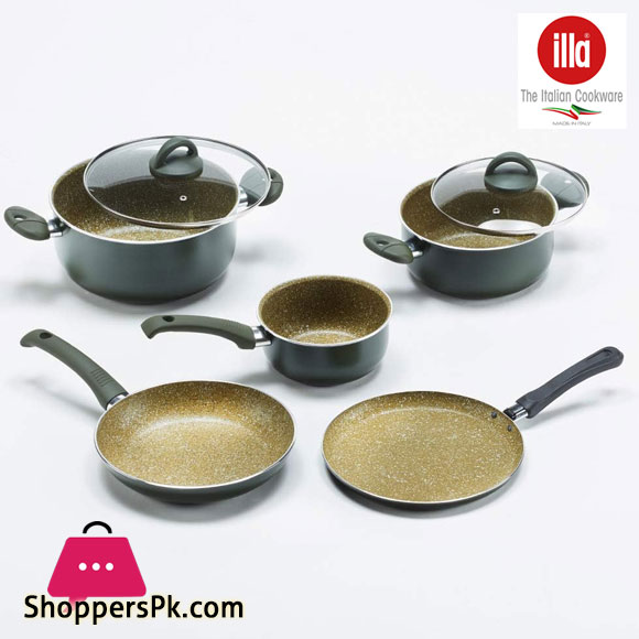 ILLA Bio Cook Oil Regular Bottom 7 Pcs Set ILABO0007 Italy Made