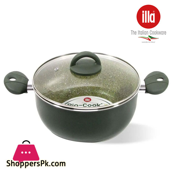 Illa Casserole 2 Handles With Glass Lid 20 CM