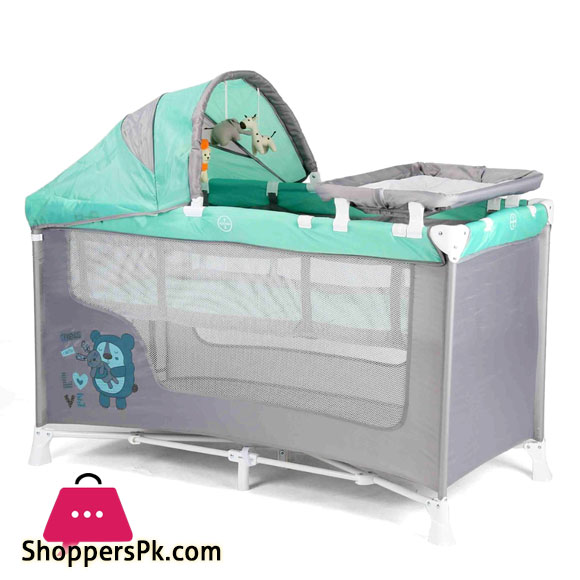 Infantes Baby Playpen Green & Grey