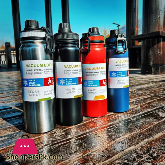 Large Capacity Insulated Sports Bottle Stainless Steel Water Bottle Travel Kettle Double Wall Vacuum Flask Insulated Mug