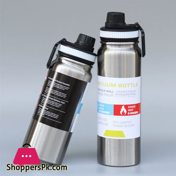Large Capacity Insulated Sports Bottle Stainless Steel Water Bottle Travel Kettle Double Wall Vacuum Flask Insulated Mug