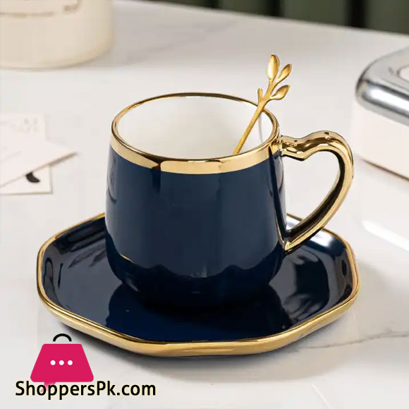 Nordic Ceramics Coffee Mug Tumbler Tea Cup Coffee Cup and Saucer with Spoon Gift Household Ceramics