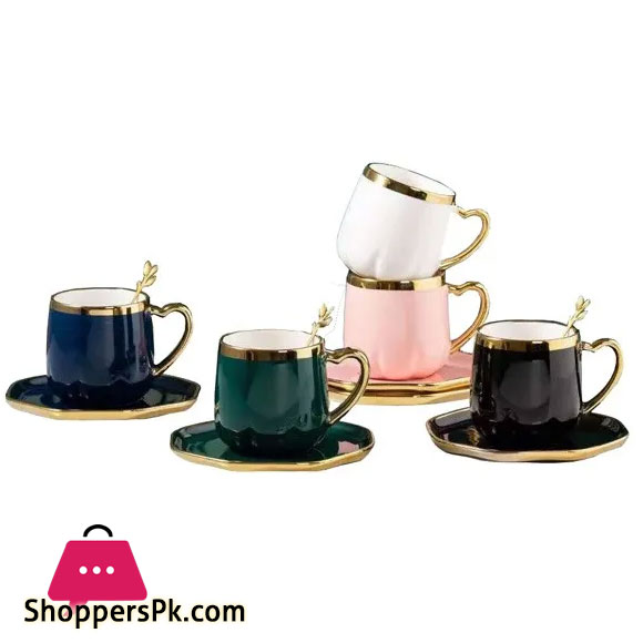 Nordic Ceramics Coffee Mug Tumbler Tea Cup Coffee Cup and Saucer with Spoon Gift Household Ceramics