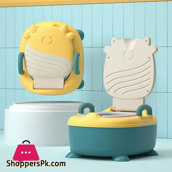 Portable Multifunctional Potty Seat – Sea Green & Yellow