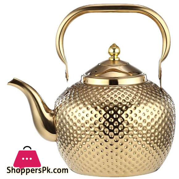Stainless Steel Tea Kettle with Handle and Tea Strainer 2 Liter Teapot Water Boilers for Home Kitchen Hotel Restaurant