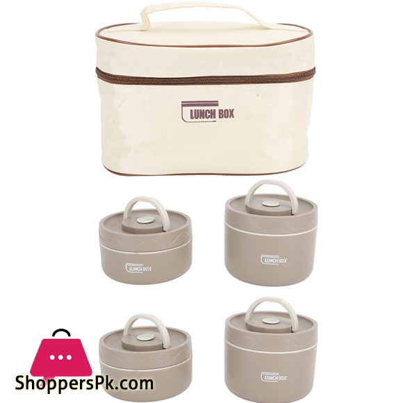 Thermal Lunch Box Safe 304 Stainless Steel Portable Insulated Food Container with Lid for School 4Pcs 2600ML