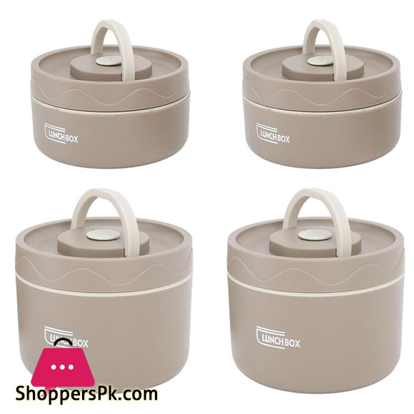 Thermal Lunch Box Safe 304 Stainless Steel Portable Insulated Food Container with Lid for School 4Pcs 2600ML