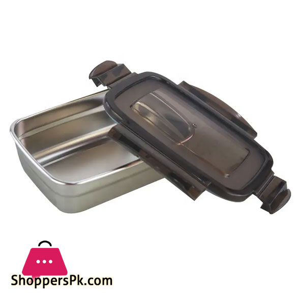 Zenlo Rectangular Stainless Steel Food Containers Lunch Box 1500ML