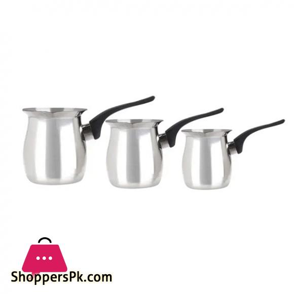 3 Piece Wide Bakelite Grain Milk Cup Mini Saucepans With Pouring Spout