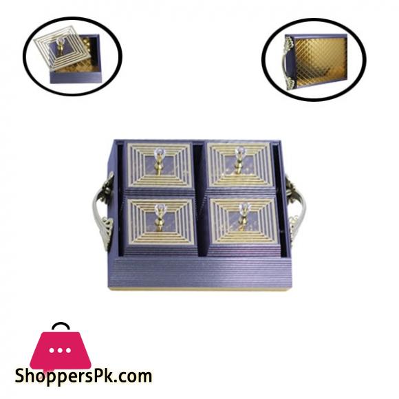 4 Condiment Tray Dry Fruit Tray