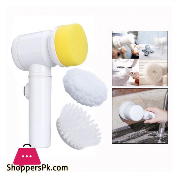 5 in 1 Magic Brush Nylon Bathtub Electric Multi-functional Household Tools Bath Kitchen Cleaning Brush Window Cleaner