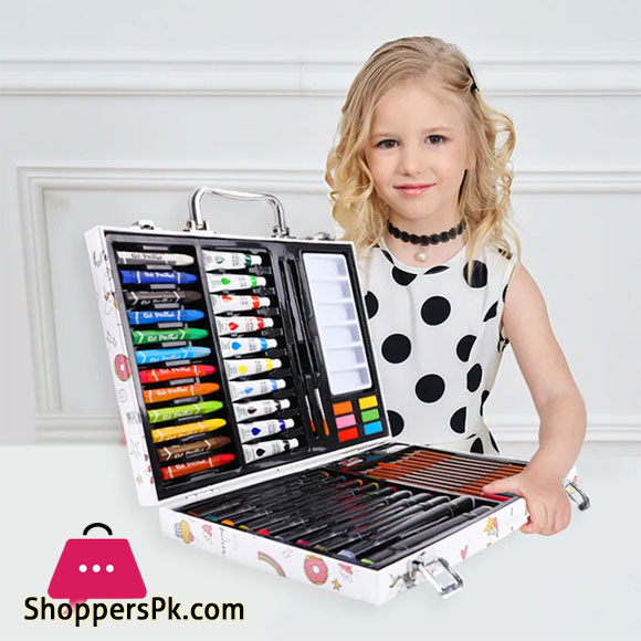 53PCS Paintbrush Crayon Art Painting Set Childrens School Supplies Watercolor Pen Professional drawing kit Gift Set for Kids