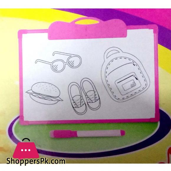 Audio Word Pad 889-35 Whiteboard with duster and marker just press to call alphabet letter number animal fruits titles necessary national flags colors and shapes transport stationery food and vegetables best gift flash card School teachers & Parents