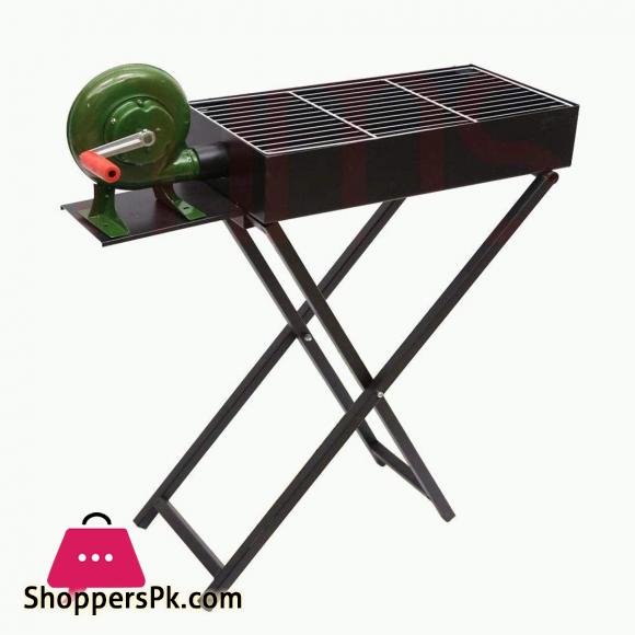 BAR B QUE GRILL WITH MANUAL BLOWER- SMALL