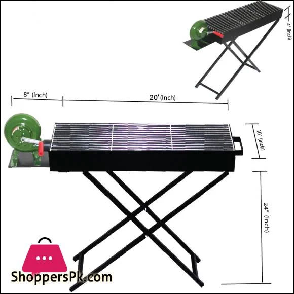 BAR B QUE GRILL WITH MANUAL BLOWER- SMALL