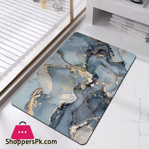 Bath Mat Rug Set 1 Piece Super Absorbent Quick Dry Bathroom Rug Set Non Slip Rubber Backed Bathroom Floor Mat for Tub Shower