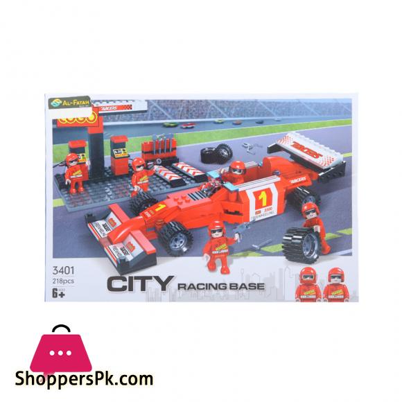 COGO CITY RACING BASE BLOCKS 218PC 3401