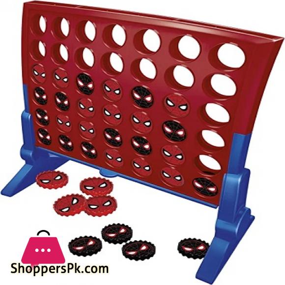 Connect 4 Game: Marvel Spider-Man Edition, Connect 4 Gameplay, Strategy Game for 2 Players, Fun Board Game for Kids Ages 6 and Up