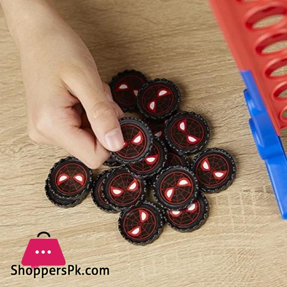 Connect 4 Game: Marvel Spider-Man Edition, Connect 4 Gameplay, Strategy Game for 2 Players, Fun Board Game for Kids Ages 6 and Up
