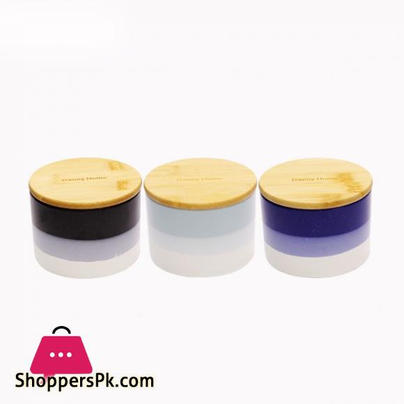 Danny Home Wood Lid BGG 3 Piece Jar Set T05-58