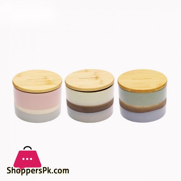 Danny Home Wood Lid PGG 3 Piece Jar Set T05-91