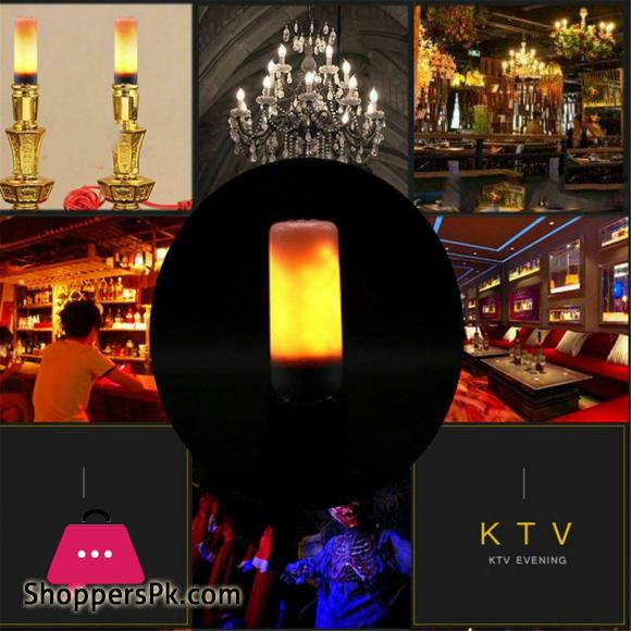 E27 LED er Flame Light Bulb Simulated Burning Fire Effect Night Lamp