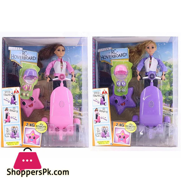 Fashion Doll 36 Cm Hoverboard Rc with accessories articulated doll with Hoverboard board board with remote control in plastic Abs rotates 360 degrees both sides Ideal gift for kids birthday