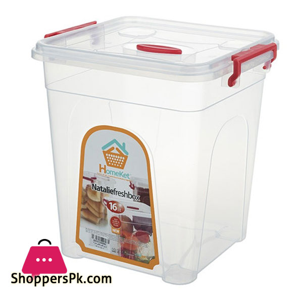 HomeKet Holder Natalie Fresh Flour Box 16 Liter Capacity