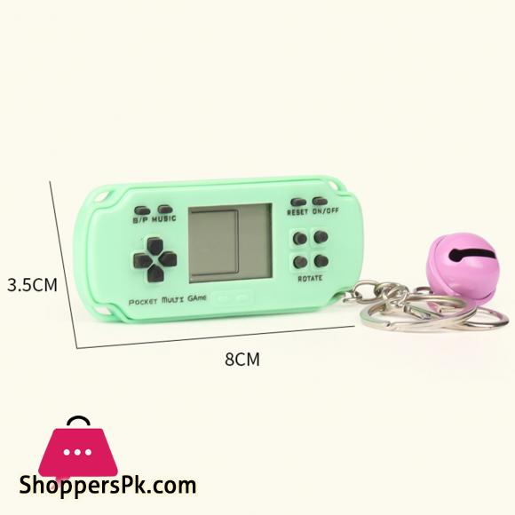 Keychain Toy Trendy Exquisite Workmanship Novel Gift Mini Game Console Keychain for Kids