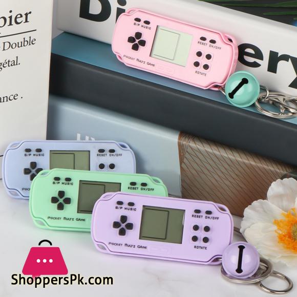 Keychain Toy Trendy Exquisite Workmanship Novel Gift Mini Game Console Keychain for Kids