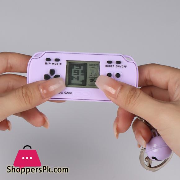 Keychain Toy Trendy Exquisite Workmanship Novel Gift Mini Game Console Keychain for Kids