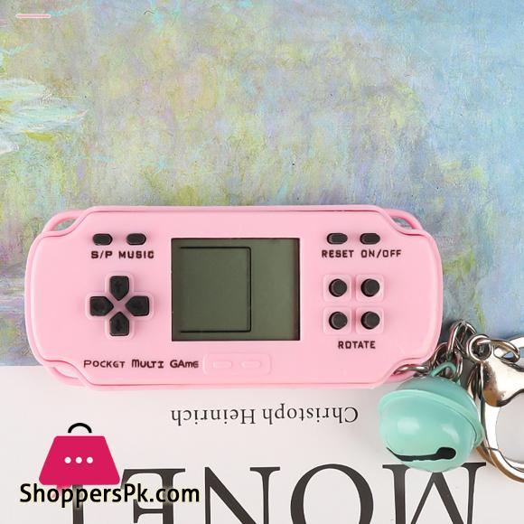 Keychain Toy Trendy Exquisite Workmanship Novel Gift Mini Game Console Keychain for Kids