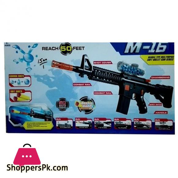 M-16 Manual Dart & Water Shooter Toy