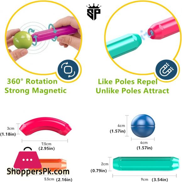 Magnetic Building Block Rod 98 PCS