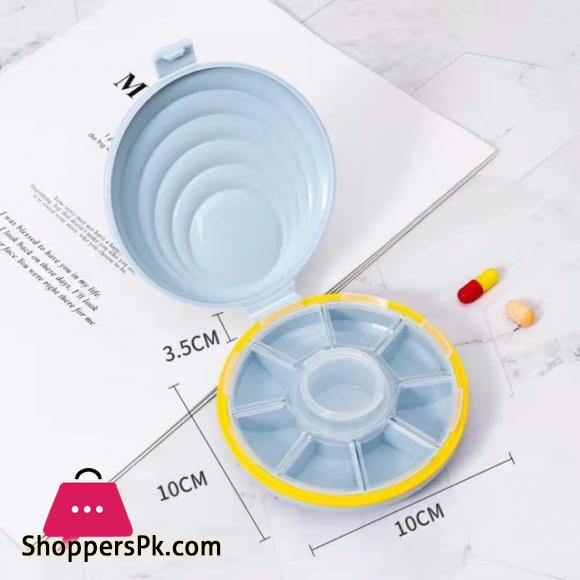 Portable Mini Pill Case-Small Pill Box-Cute Pill Case-Portable for Pocket Purse Briefcase Travel Pills Box Medicine Storage Container