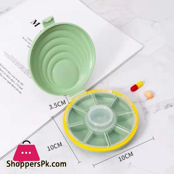Portable Mini Pill Case-Small Pill Box-Cute Pill Case-Portable for Pocket Purse Briefcase Travel Pills Box Medicine Storage Container