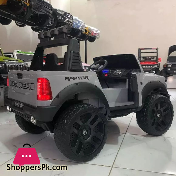 Power Battery Operated Police Ride On Jeep With Lights and Music