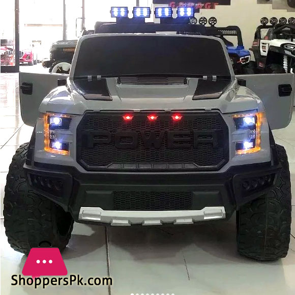 Power Battery Operated Police Ride On Jeep With Lights and Music