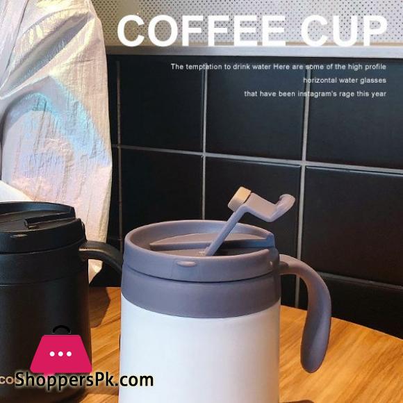 Stainless Steel Coffee Mugs Hot & Cold 350ml Drinkware Water Cups Thermos Insulation With cover and Handle Travel Tea Mug