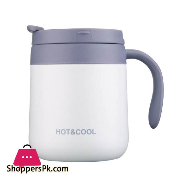 Stainless Steel Coffee Mugs Hot & Cold 350ml Drinkware Water Cups Thermos Insulation With cover and Handle Travel Tea Mug