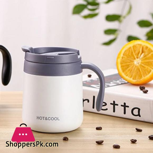Stainless Steel Coffee Mugs Hot & Cold 350ml Drinkware Water Cups Thermos Insulation With cover and Handle Travel Tea Mug