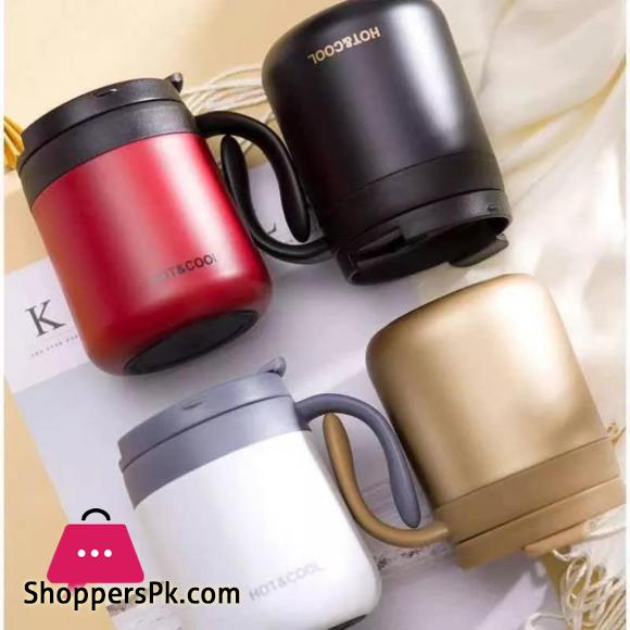 Stainless Steel Coffee Mugs Hot & Cold 350ml Drinkware Water Cups Thermos Insulation With cover and Handle Travel Tea Mug