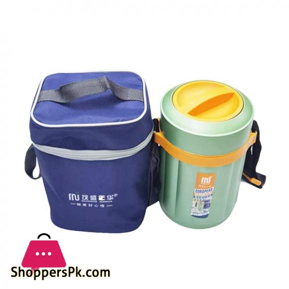 Stainless Steel Double layer Flask Lunch Box 2.3 Liter