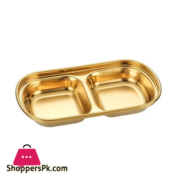 Stainless Steel Sugar Tomato Sauce Sauce Dipping Bowls Home Condiment Container Small Cup Double Dip