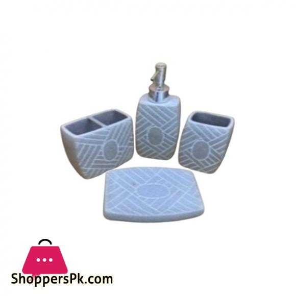 TANGLED LINES BATHROOM SET OF 4