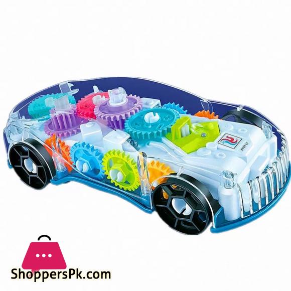 Transparent 3D Concept Gear Racing Car with lighting & Sound Toy for Kids