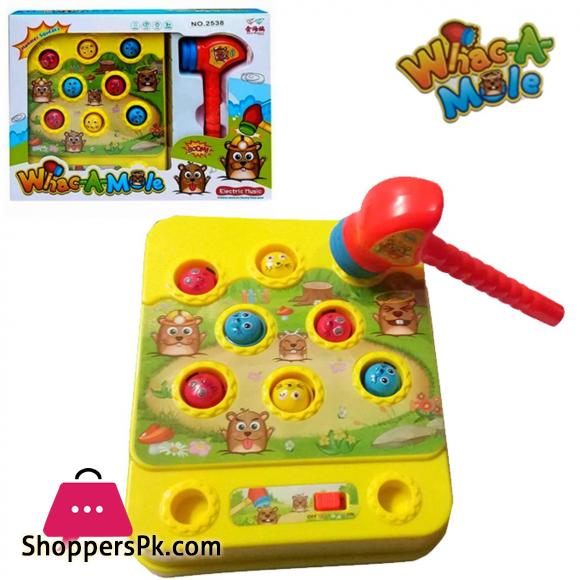 WHAC-A-MOLE Electronic Toy With Hammer Challenge Game Toy For Kids